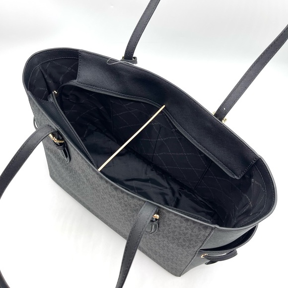 Michael Kors Gilly Tote Bag Black & Trifold Wallet - Picture 5 of 10